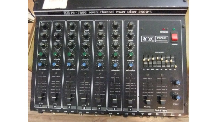 Ross system PC-7250 7 channels power mixer